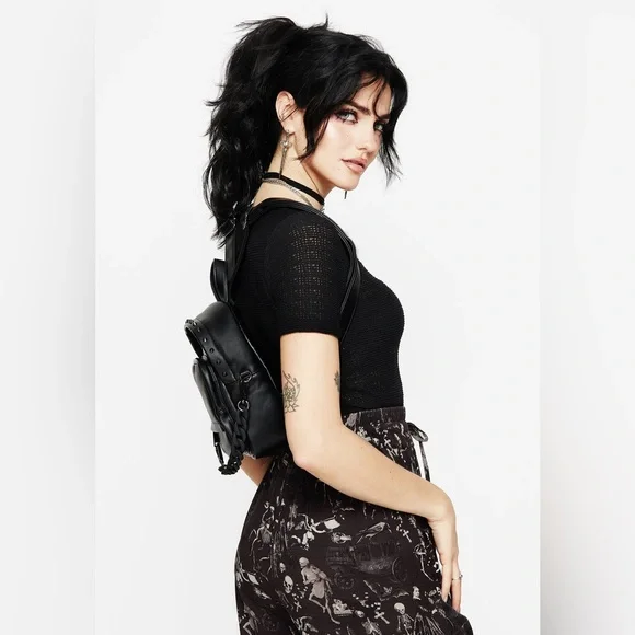 Disturbia Illuminate Mini Backpack Black - Picture 3 of 11